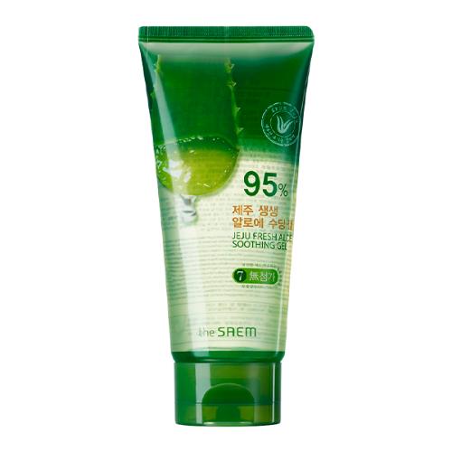 Универсальный гель алое для лица и тела The Saem Jeju Fresh Aloe Soothing Gel 95% (250мл - туба)