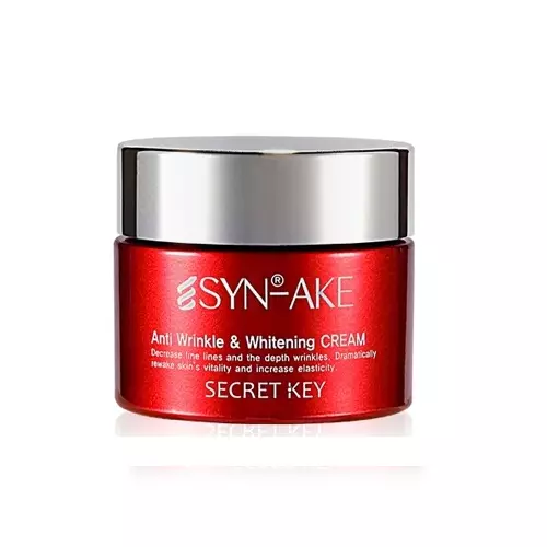 Антивозрастной пептидный крем для лица Secret Key Syn-Ake Anti Wrinkle & Whitening Cream